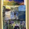 17"x29" Dreamscape photography on fabric with free-motion embroidery quilted